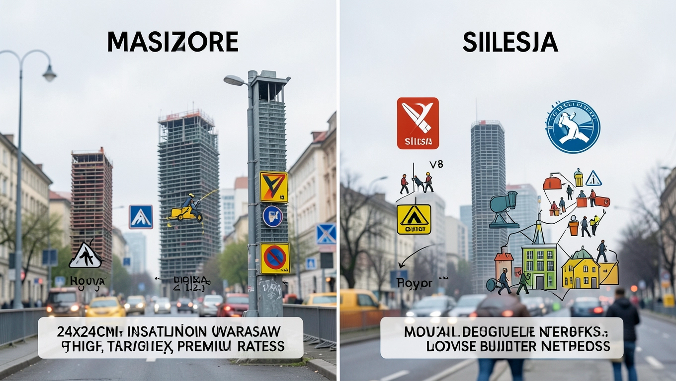 Robocizna montażu w różnych regionach 24x24